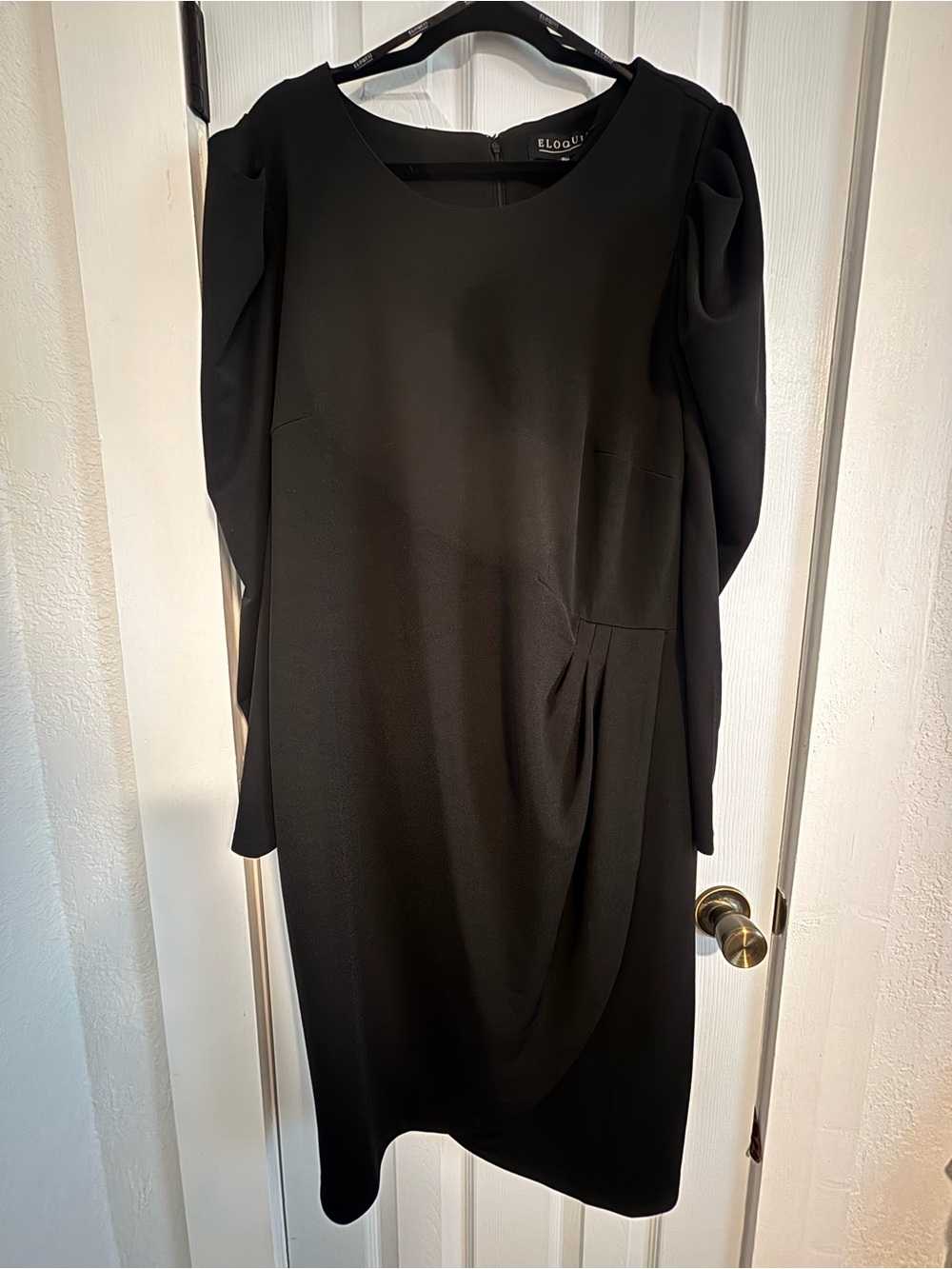 Eloquii Black Long Sleeve Dress